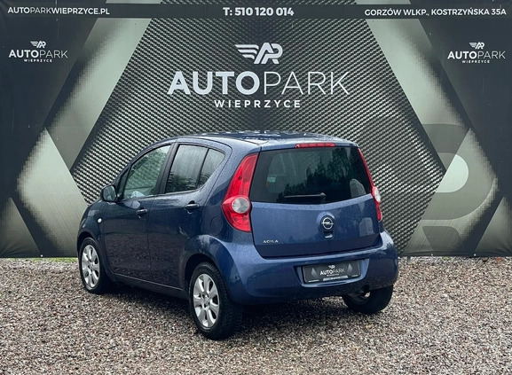 Opel Agila cena 13200 przebieg: 155442, rok produkcji 2008 z Sokołów Małopolski małe 46